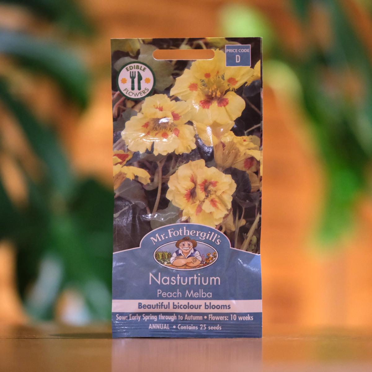 Nasturtium 'Peach Melba' Seeds