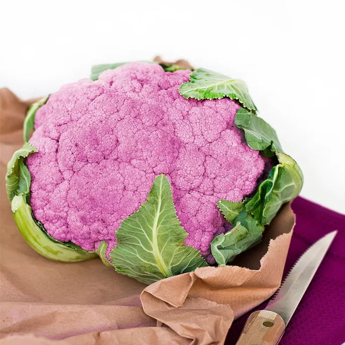 Brassica oleracea var. botrytis 'Early Sicilian Purple Cauliflower' SEEDS