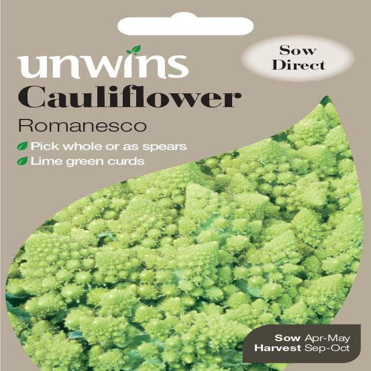 Unwins Cauliflower Romanesco 200 Seeds