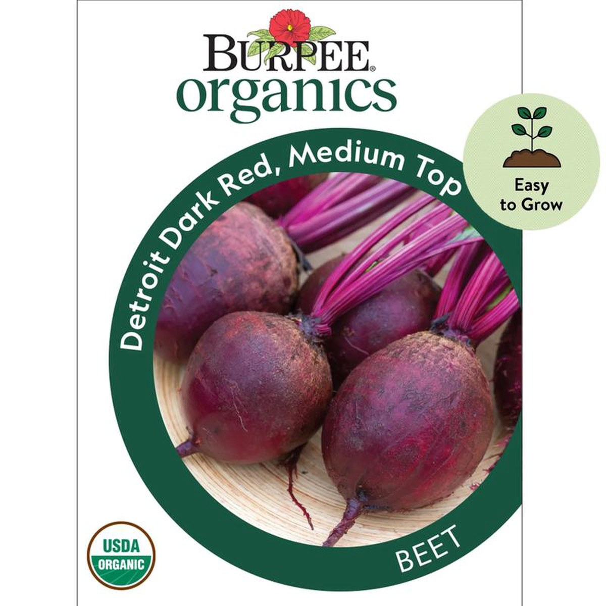 Organic Beet Detroit Dark Red 8211 Burpee Seeds