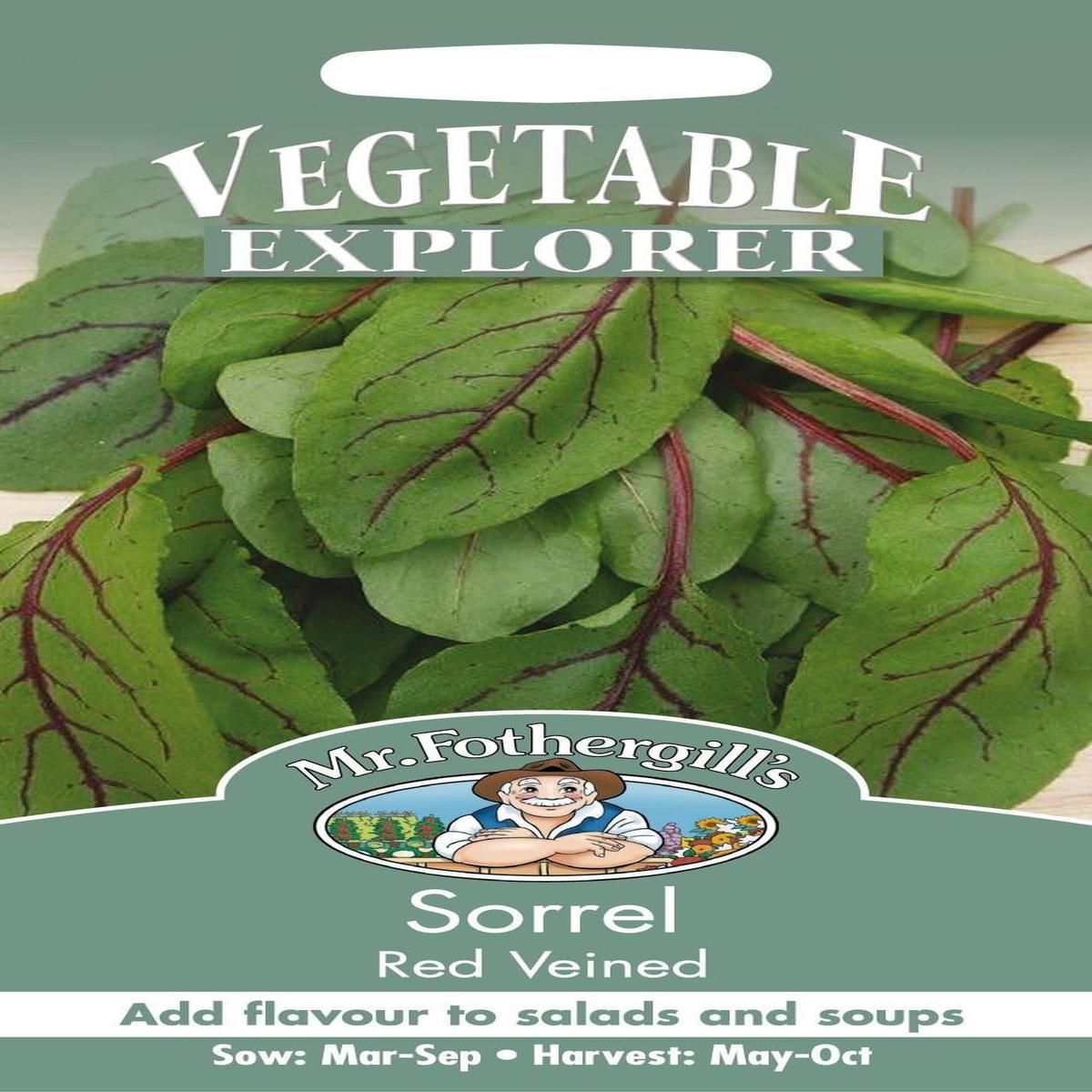 Mr Fothergills Sorrel Red Veined 100 Seeds
