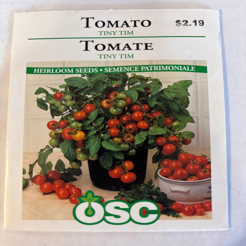 Tomato Seed Packets - Tiny Tim