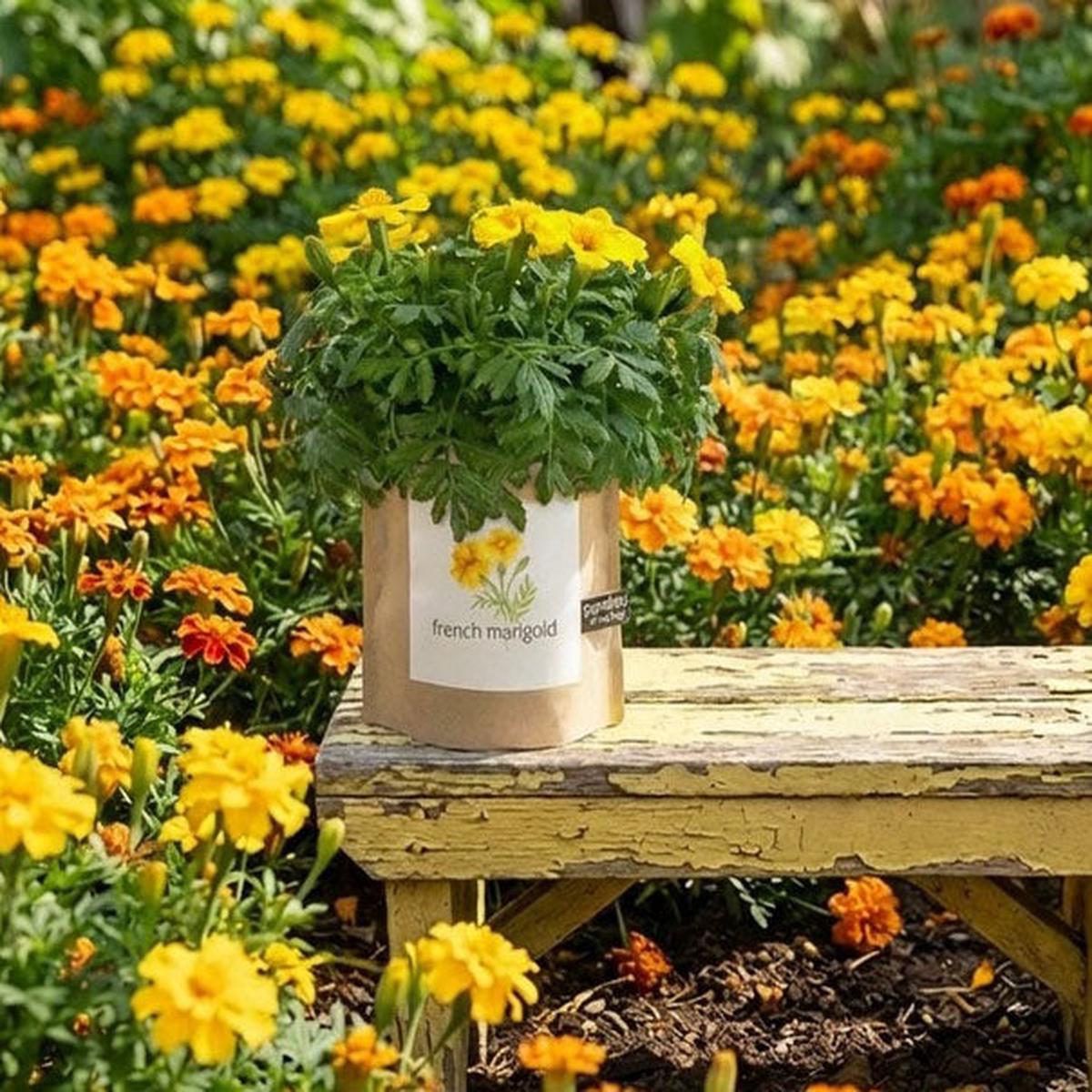 French Marigold Garden in a Bag