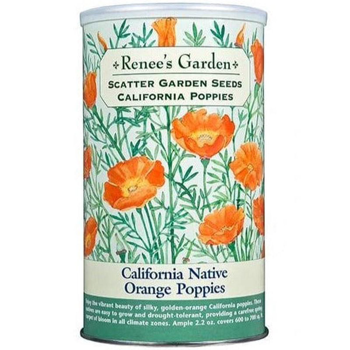 California Poppies Scatter Can 8211 Renee8217s Garden