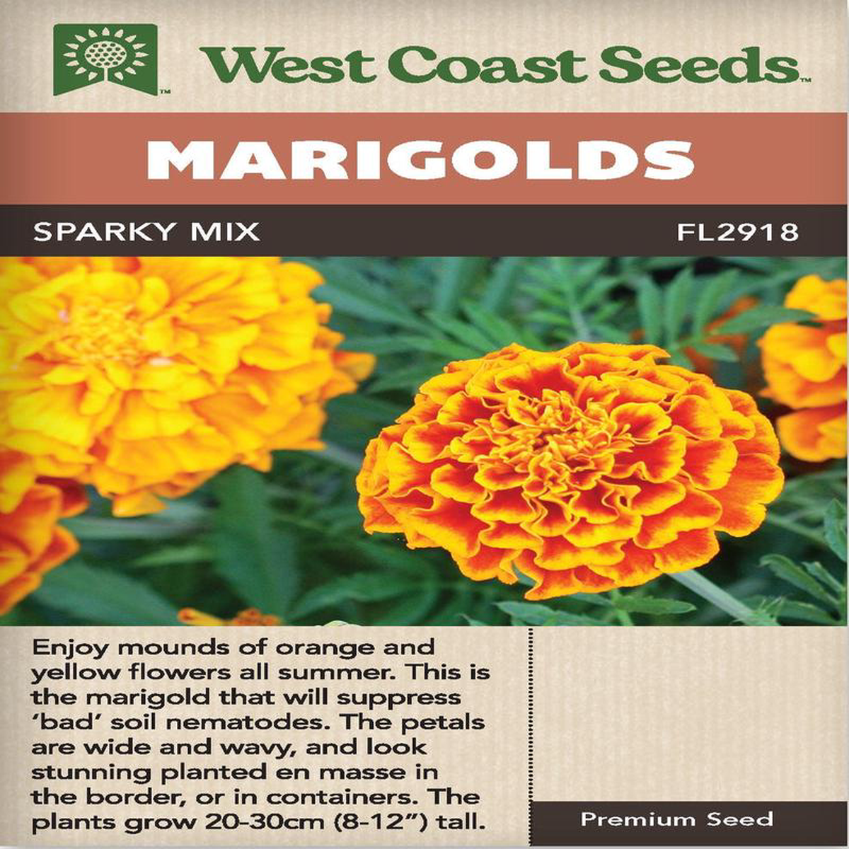 Marigold Sparky Mix 8211 West Coast Seeds