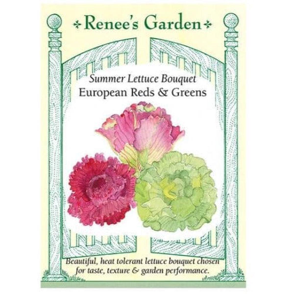 Lettuce European Reds & Greens - Renee's Garden