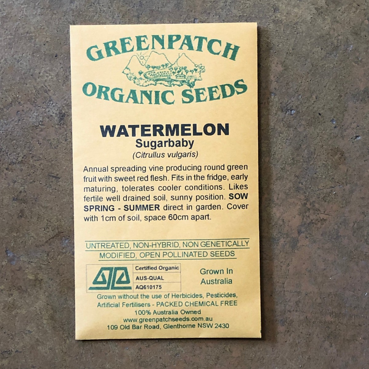 Watermelon 'Sugarbaby' Greenpatch Seeds