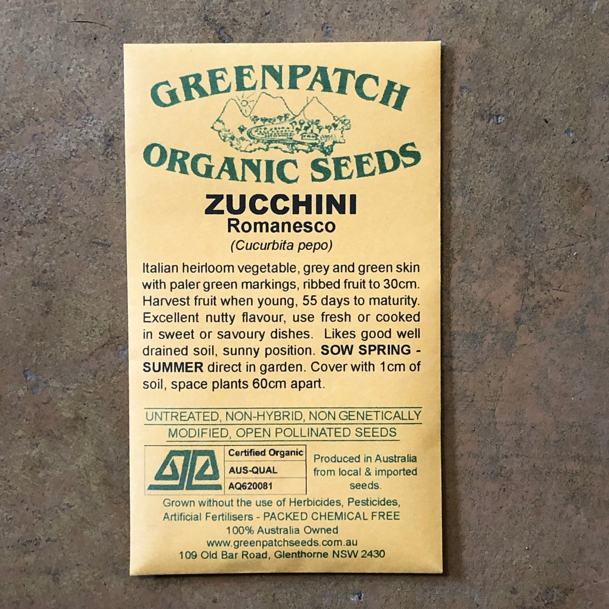 Zucchini 'Romanesco' Greenpatch Seeds