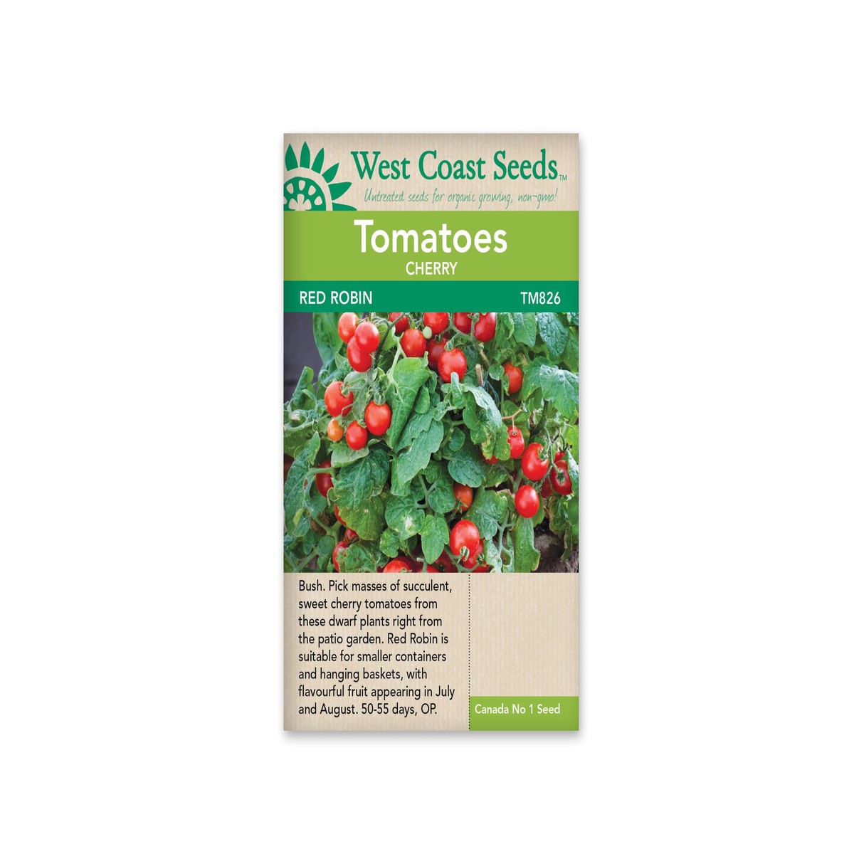 Cherry Tomato-Red Robin (15 Seeds)-West Coast