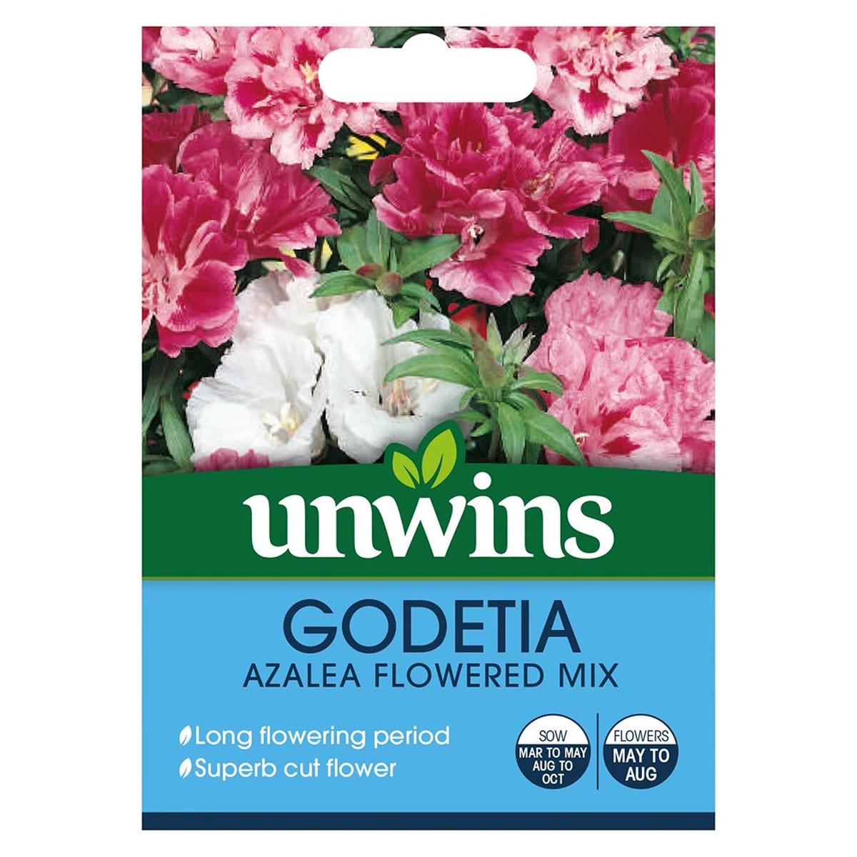 Godetia Azalea Flowered Mix Garden Flower Seeds