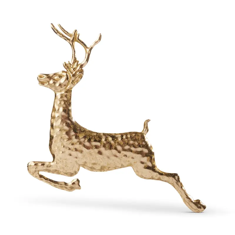 15" Gold Deer Wall Art