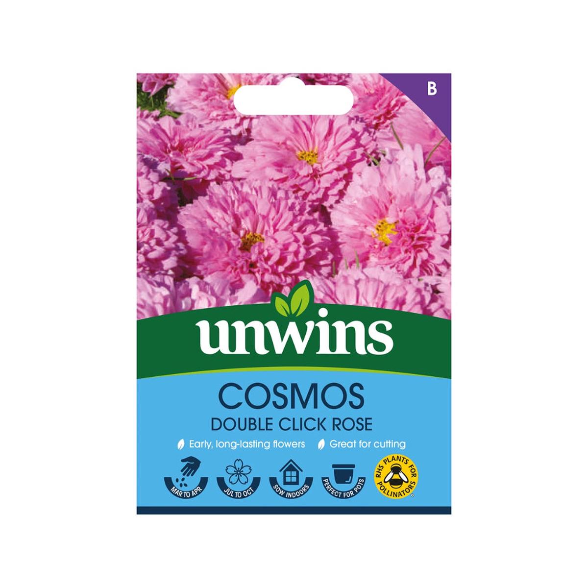 Cosmos Double Click Rose Bon Bon Seeds