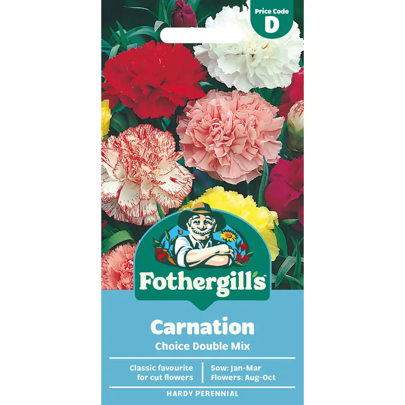 Fothergills Carnation Choice Double Mix Seeds