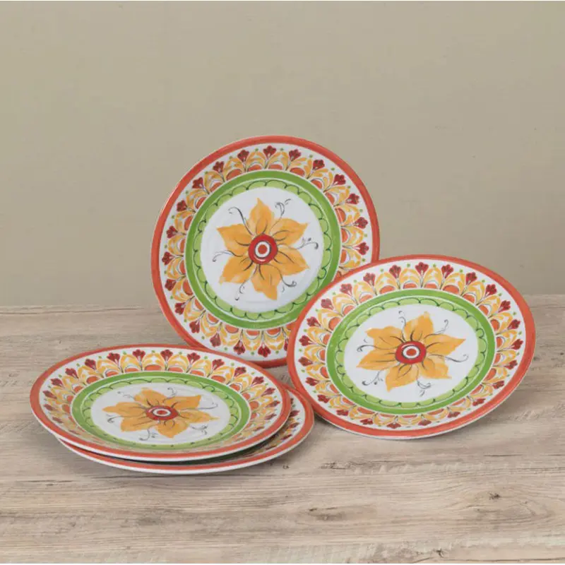 Gerson, Melamine Spanish Design Plate, Sold Separately, 10.47"