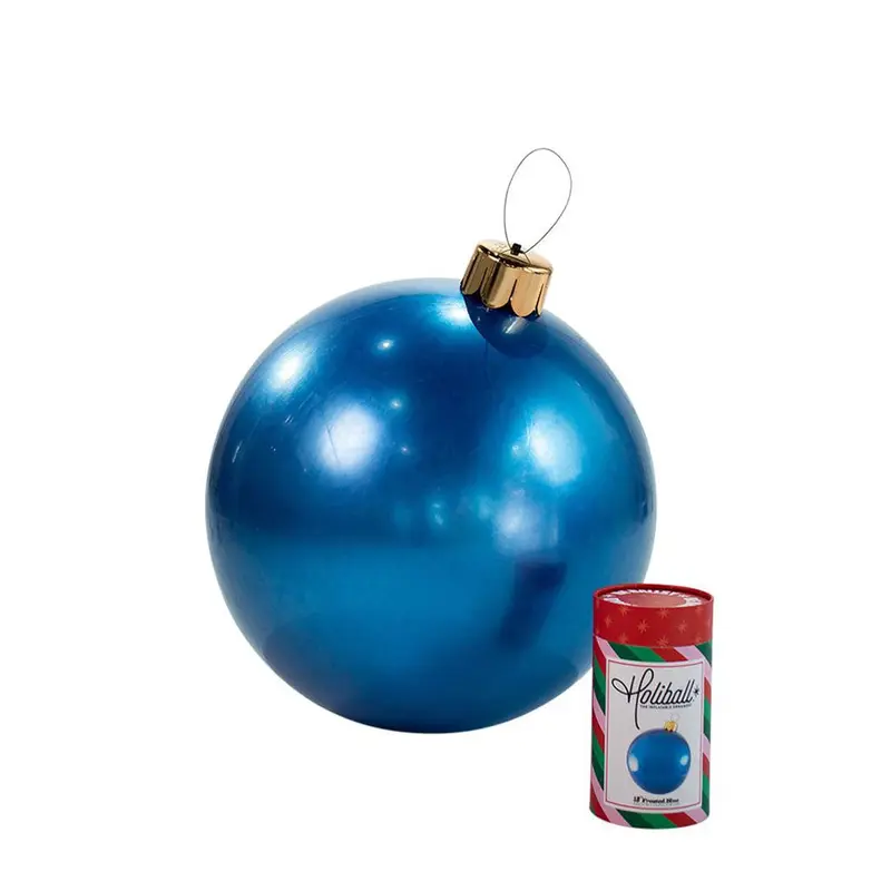 Holiball, 18" Frosted Blue