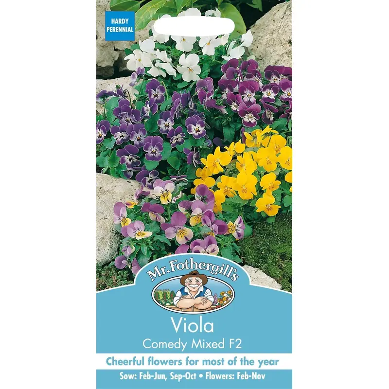 Mr Fothergills Viola Comedy Mixed F2 50 Seeds