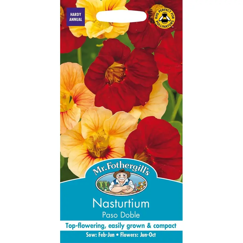 Mr Fothergills Nasturtium Paso Doble 25 Seeds