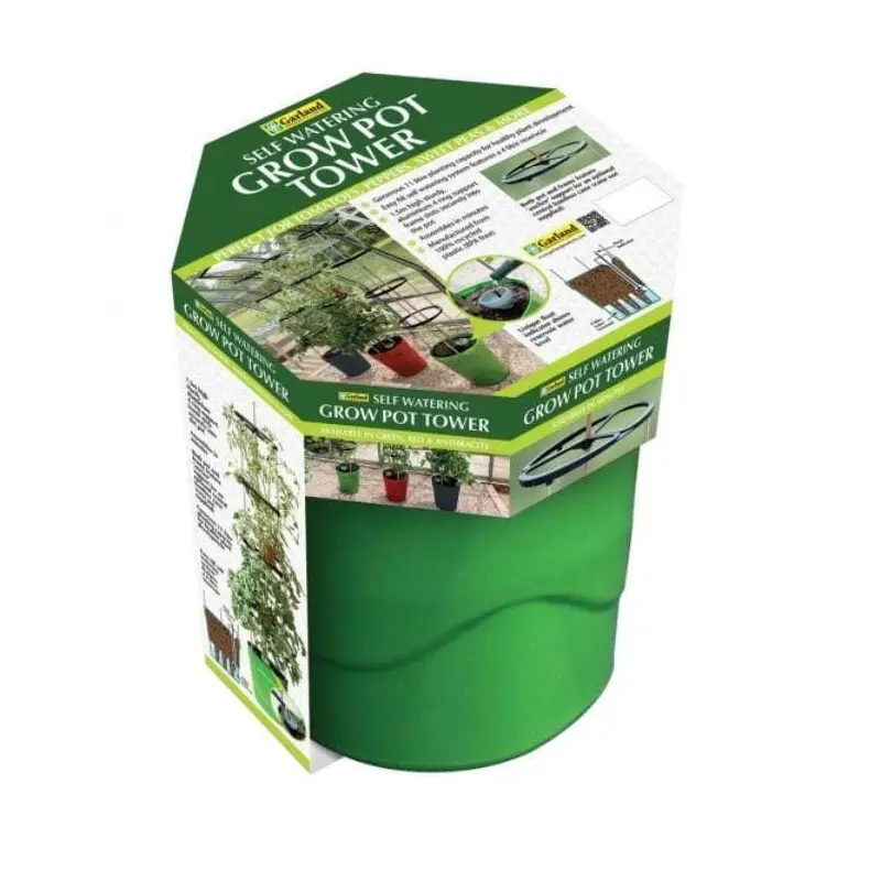 Garland - Garland Self Watering Grow Pot Tower Green (G195GR)