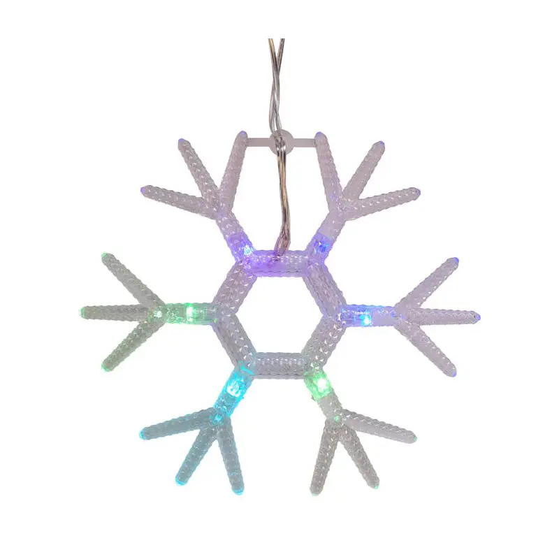 Kurt Adler 5-Piece RGB LED Snowflake Light Set