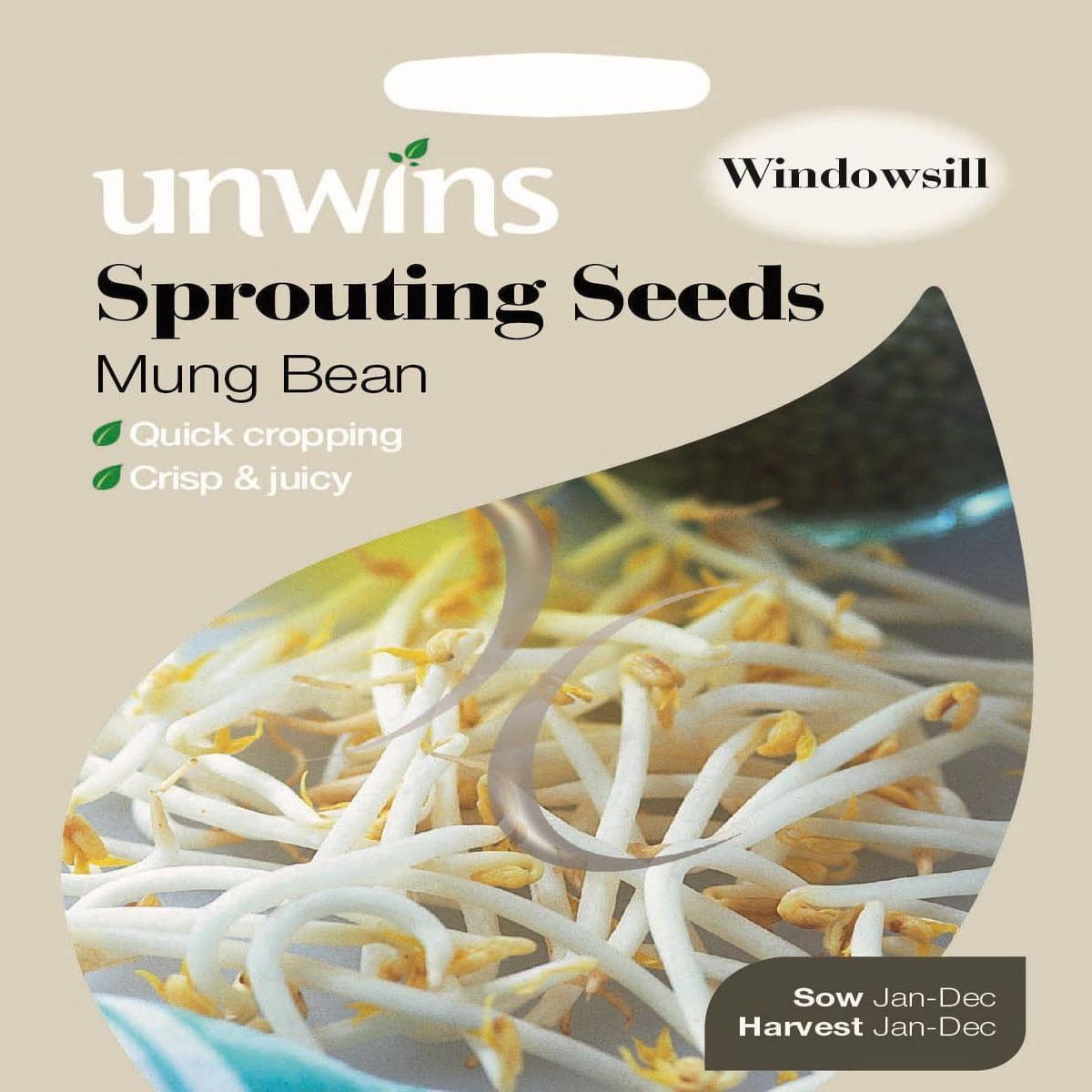 Unwins Sprouting Seeds Mung Bean 600 Seeds