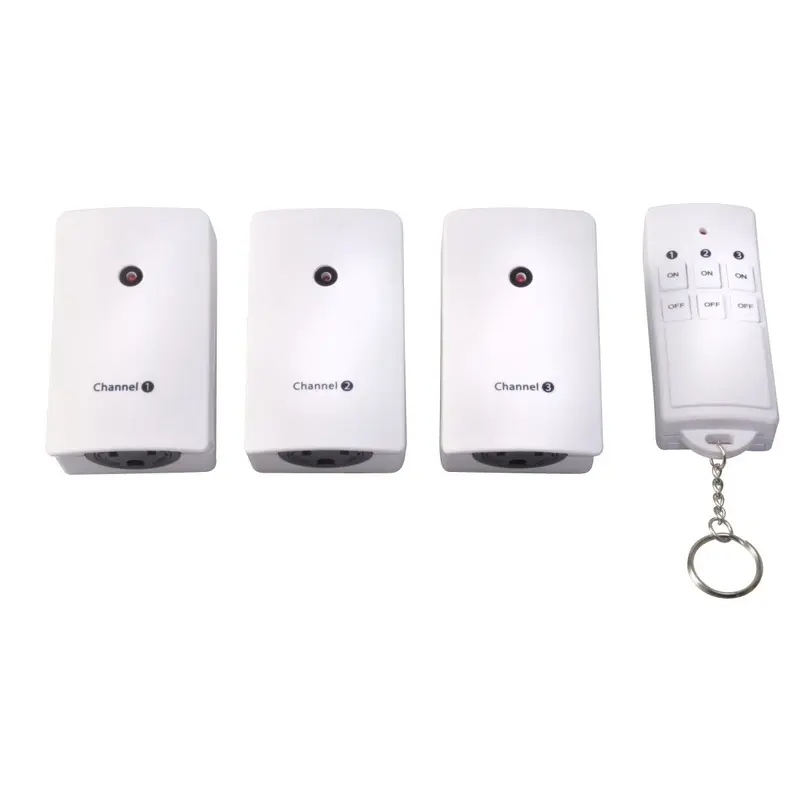 3 Outlet Indoor Plug In Wireless Remote Control Kit
