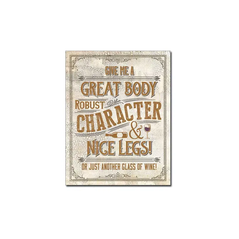 Another Glass Of Wine Tin Sign