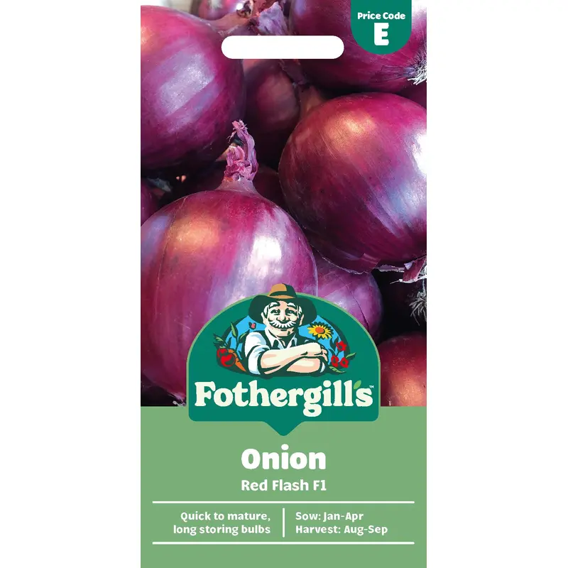 Fothergills Onion Red Flash F1 Seeds