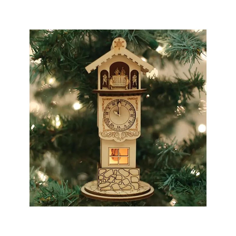 Old World Christmas Ginger Clock Tower Ornament
