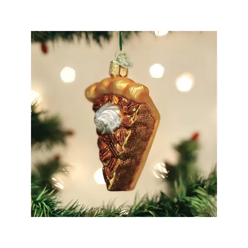 Old World Christmas Piece Of Pecan Pie Ornament
