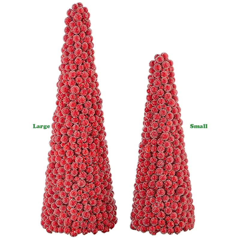 RAZ, Iced Berry Cone Topiary