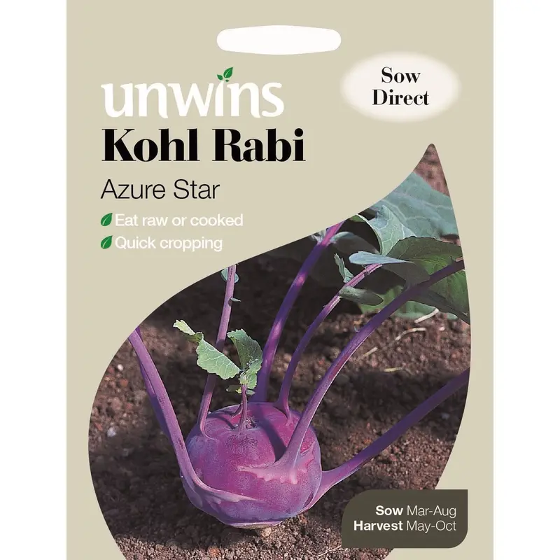 Unwins Kohl Rabi Azure Star 40 Seeds