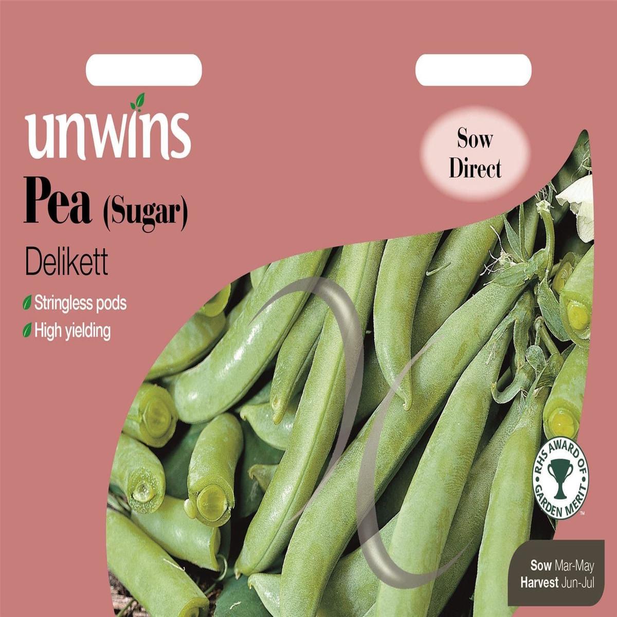 Unwins Pea (Sugar) Delikett 220 Seeds