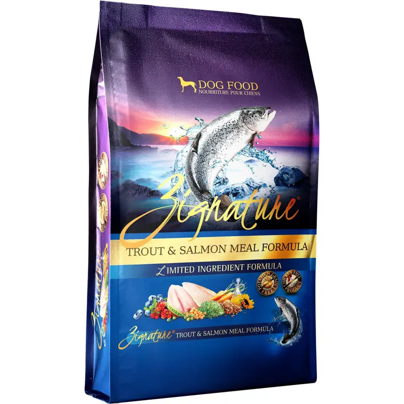 Zignature Trout &  Salmon Meal Formula Dog Food, 27 LB