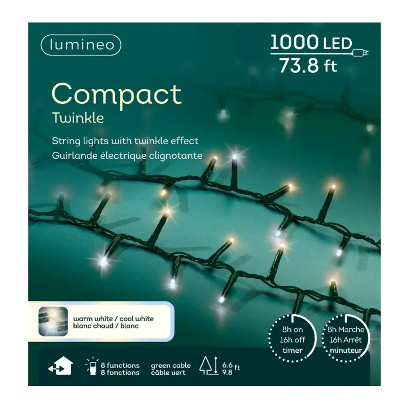 1000L LED Compact Lights Warm White/ Cool White