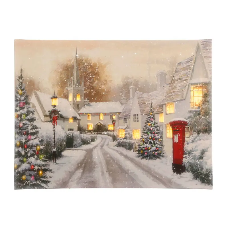 24" Town Lighted Print