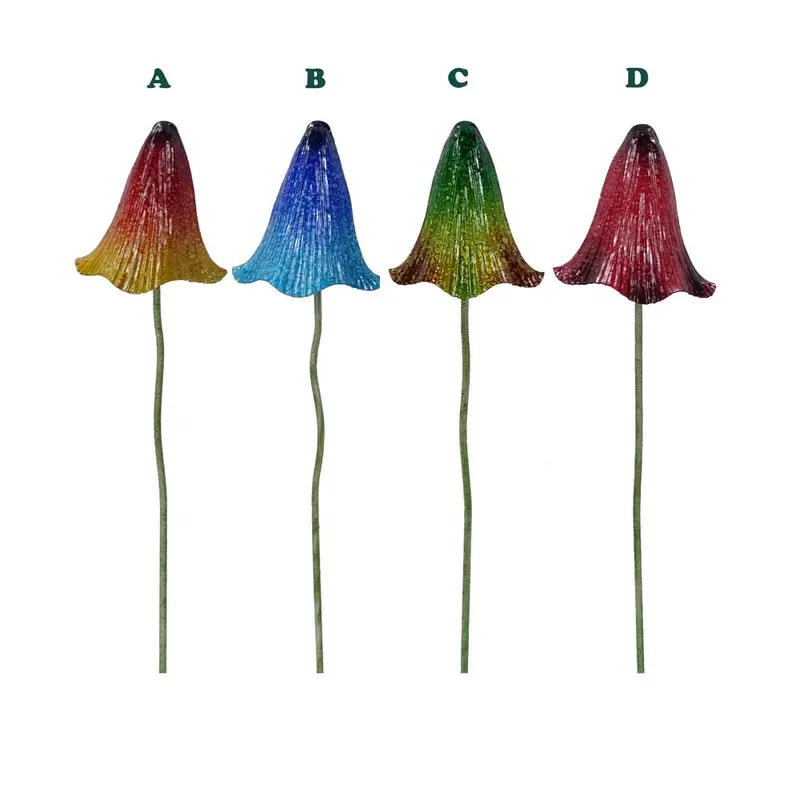 Alpine, Mushroom Gradiant Garden Stake, Assorted & Sold Separately