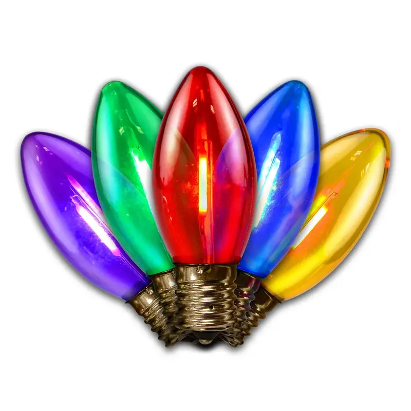 Holiday Bright Lights, LED C9 Bulbs, 25 Count, Multicolor