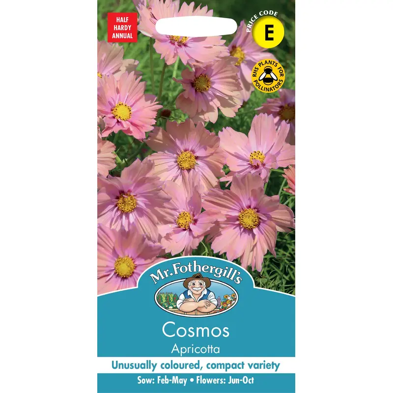 Mr Fothergills - Flower - Cosmos - Apricotta - 30 Seeds