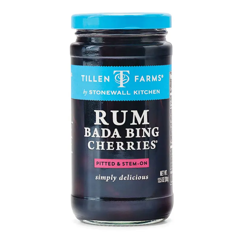 Stonewall Kitchen, Rum Bada Bing Cherries, 13.5 oz.