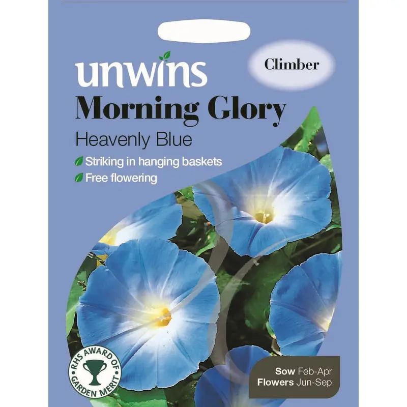 Unwins Morning Glory Heavenly Blue 35 Seeds