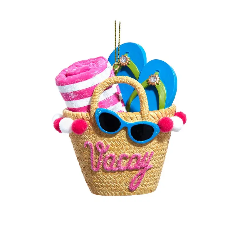 Vacay Beach Bag Ornament