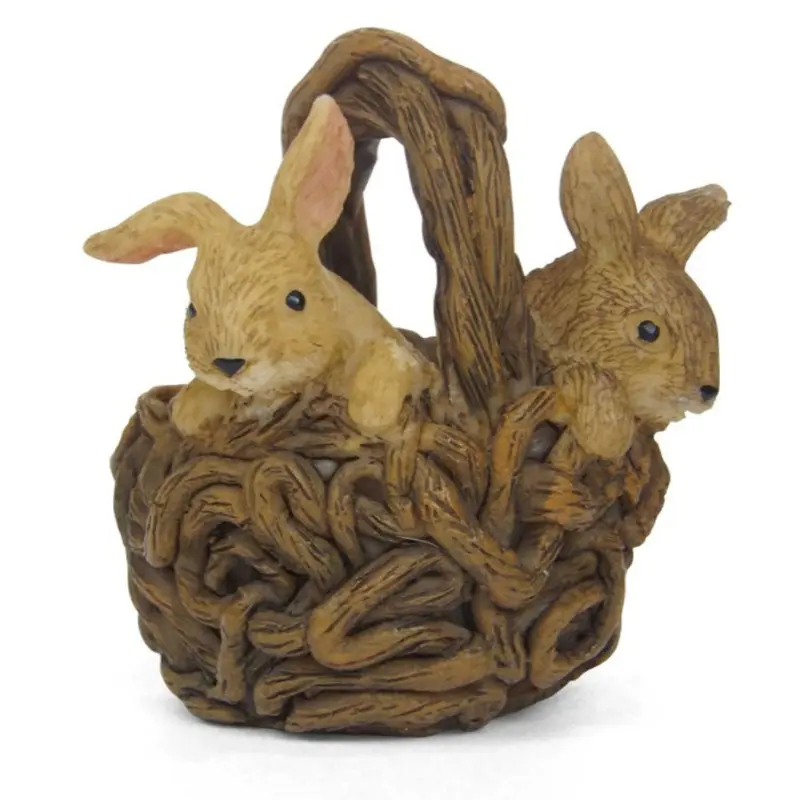 Woodland Knoll, Miniature Bunny Basket