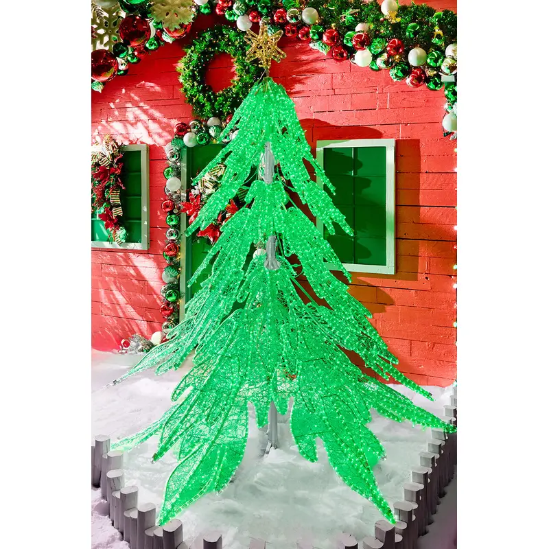 9' Giant Green Twinkling Tree