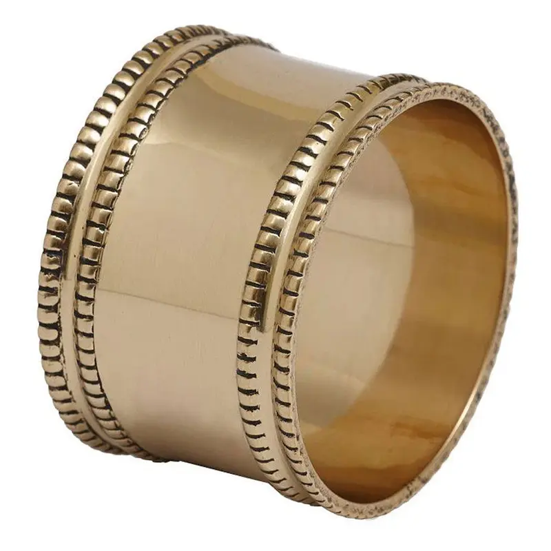 Design Imports, Napkin Ring Antique Gold Band