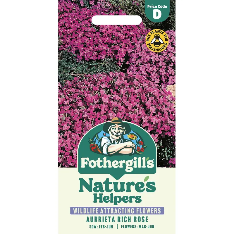 Fothergills Nature Haven - Aubrieta Rich Rose Seeds