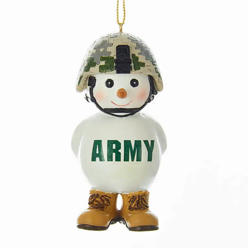 Kurt Adler, US Army Snowman Ornament