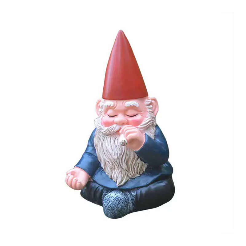 Meditating Smoking Garden Gnome