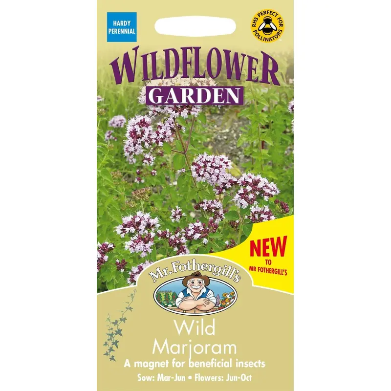 Mr Fothergills Wild Flower Wild Marjoram 1000 Seeds