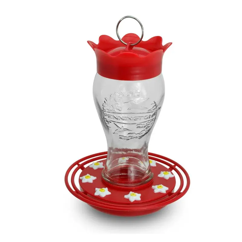 Pennington Glass Hummingbird Feeder, 28 oz. Capacity