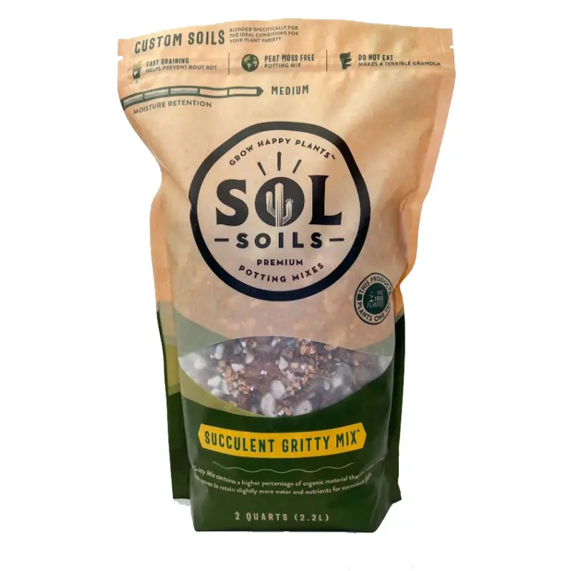 Sol Soils, Succulent Gritty Mix, 2 Qt